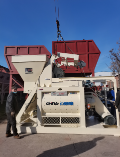 HZS50型混凝土攪拌站發往四川